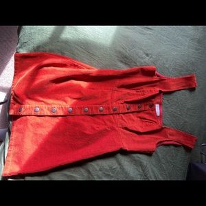 Snap up corduroy dress